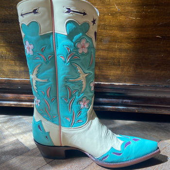 Blue bird Turquiose boots
