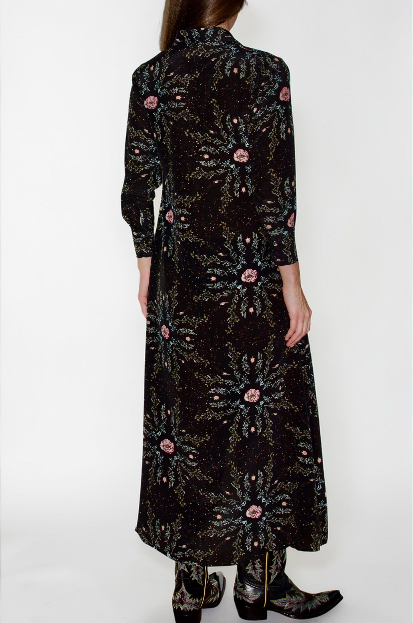 Shirt Dress - Black Sage