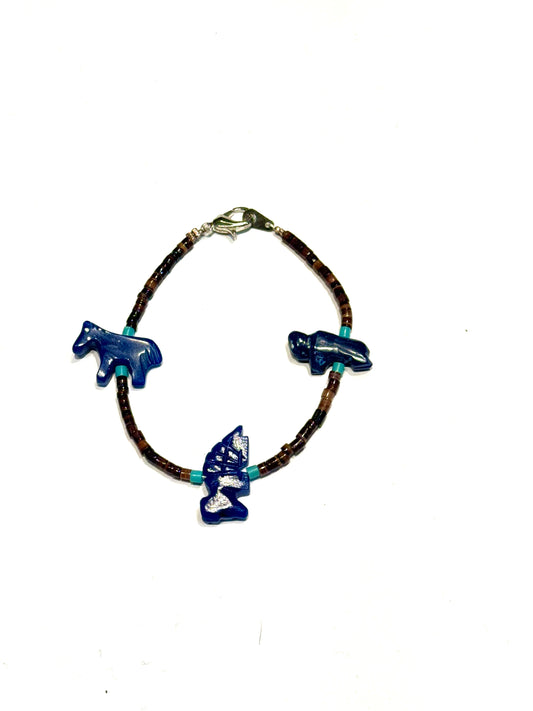 Lapis power animal bracelet limited edition