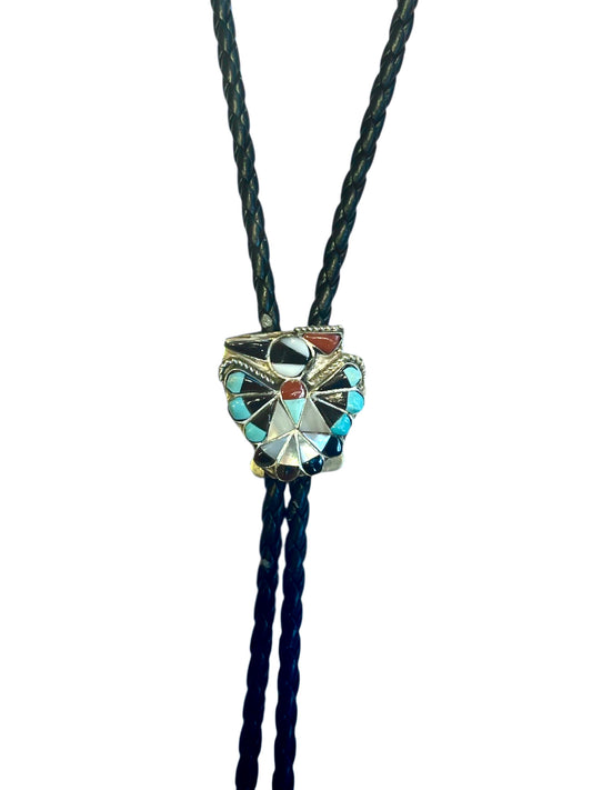 Zuni Inlay Bolo Tie