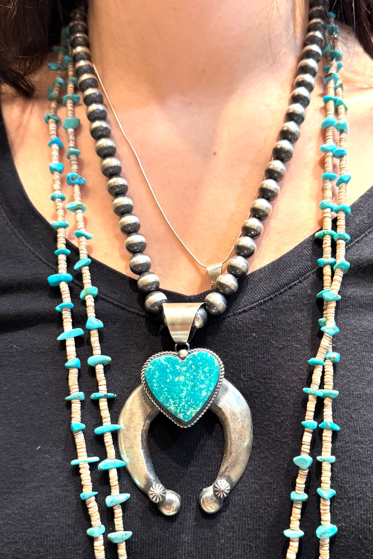 Heavy gauge sterling naja pendent