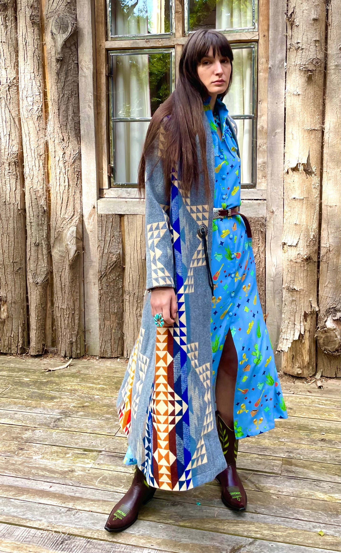 Jessie Western long coat made in Nottinghill