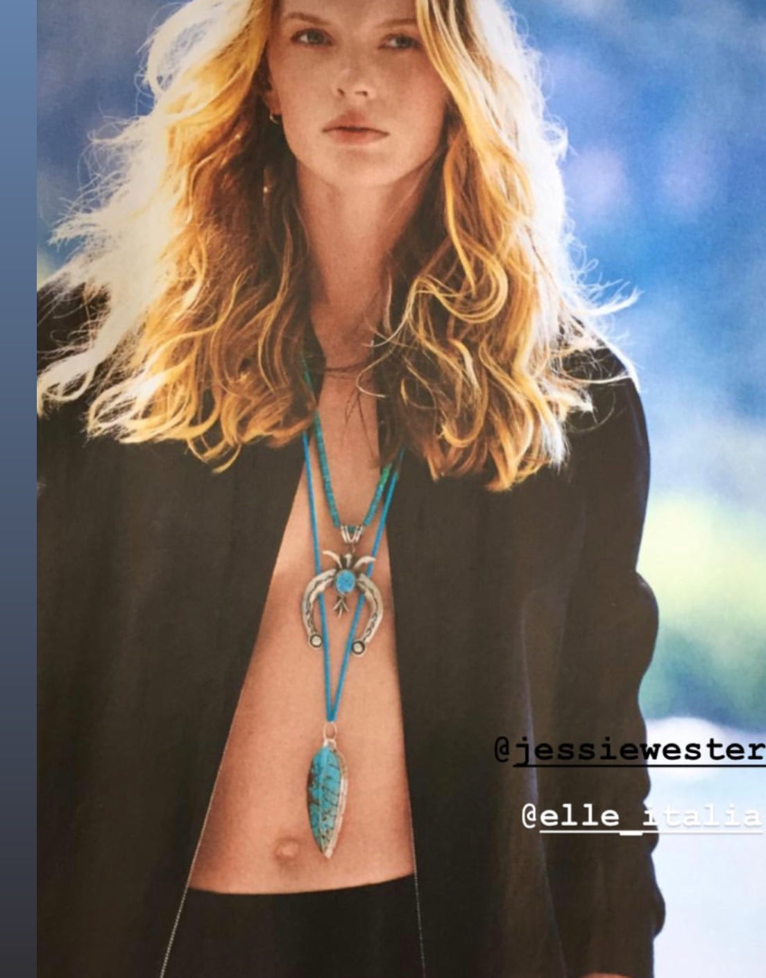 turquoise Navajo feather pendant