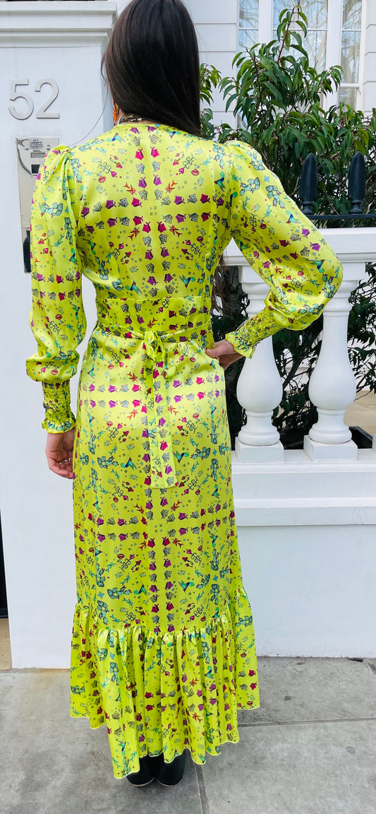 Jessie Western silk dress