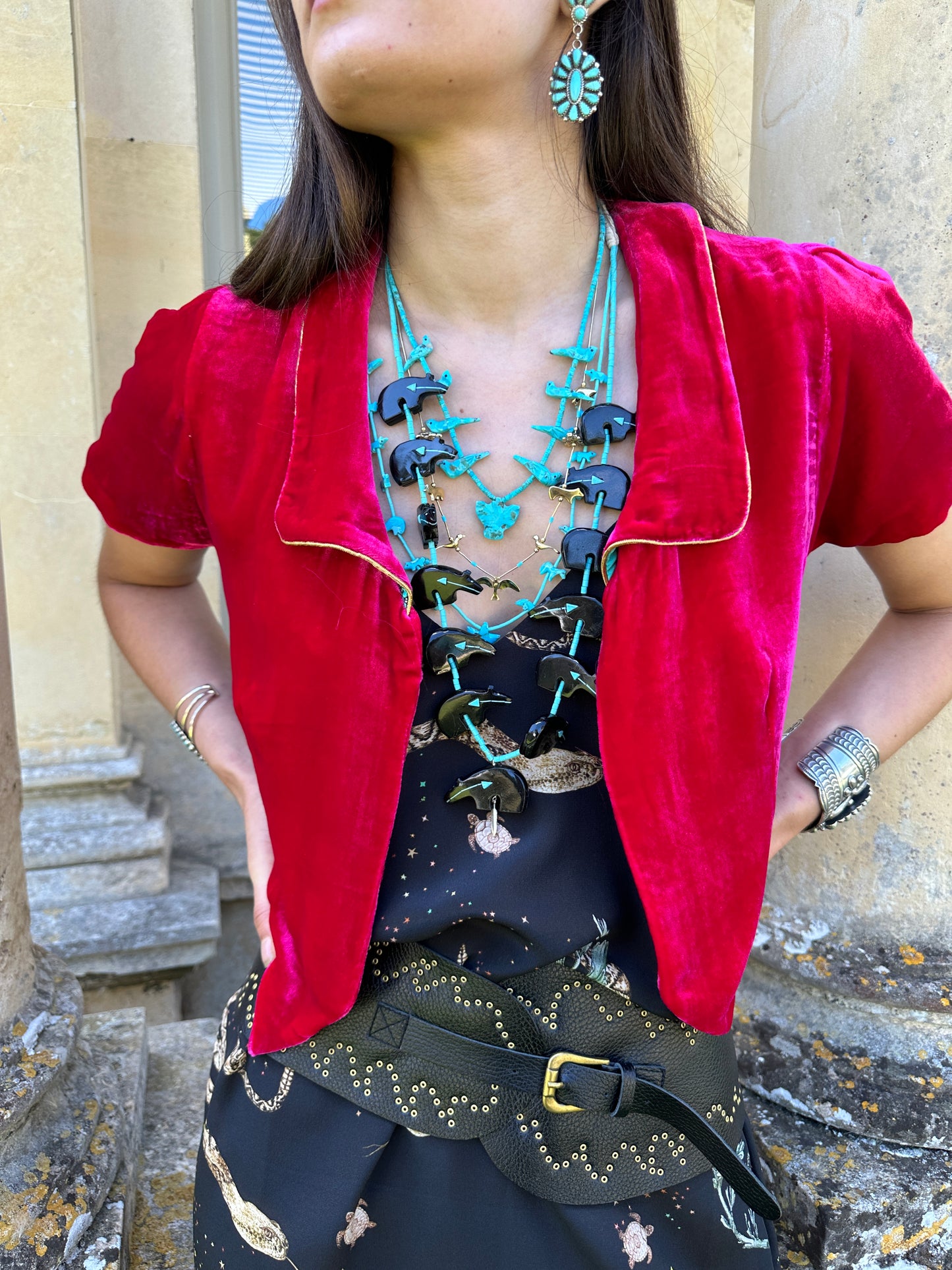 New Long Bear Power animal necklace