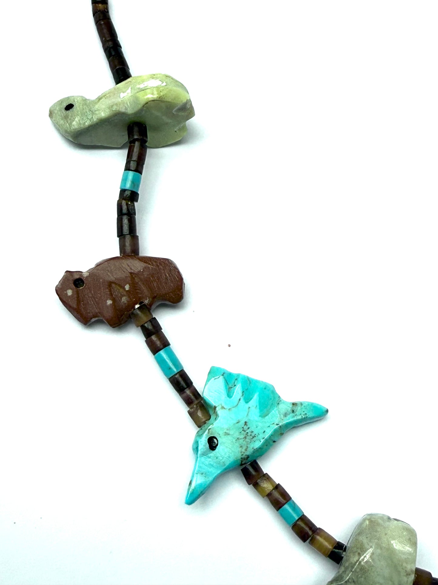 Short NEW artist large stone power animal necklace Short