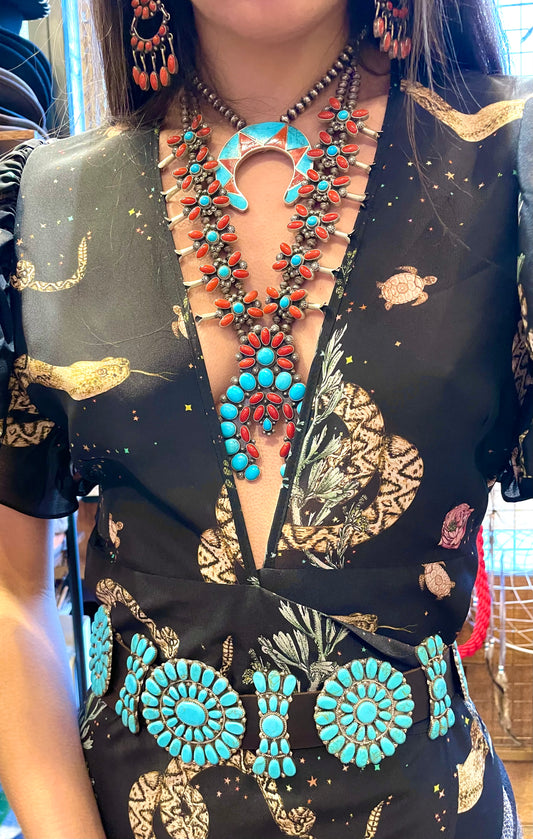 Amazing Squash blossom necklace