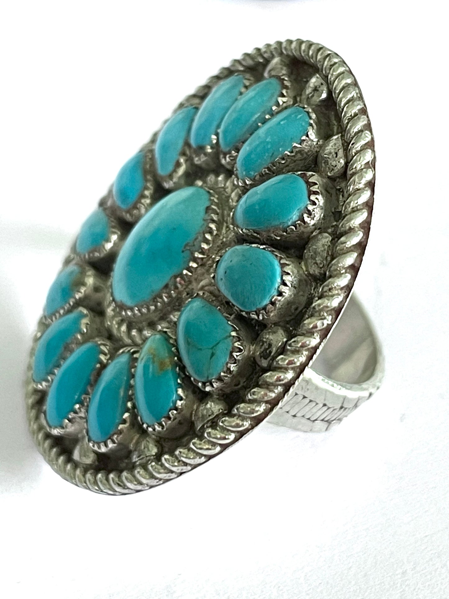 Flower ring large Navajo