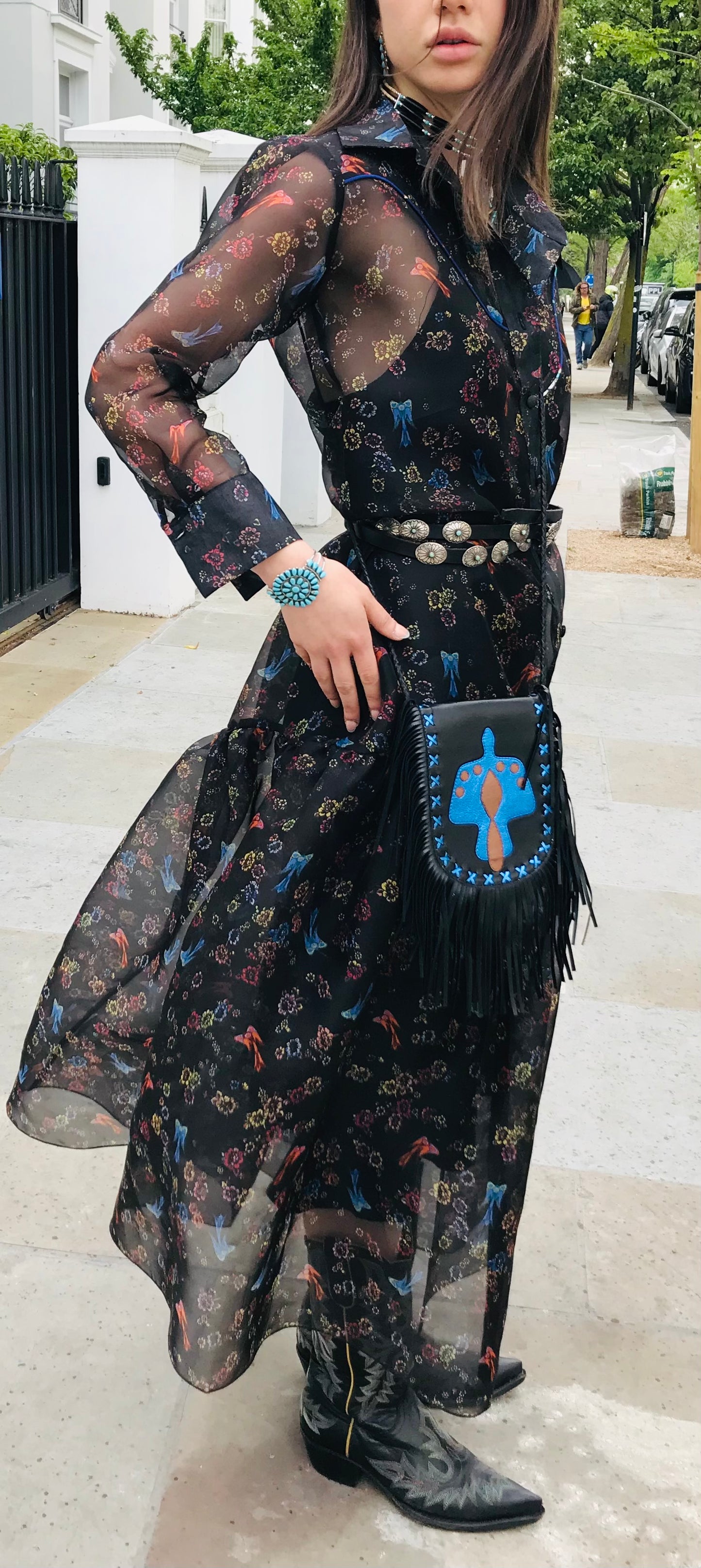 Fringed bag Jessie Western