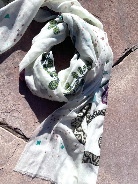 Jessie large snake scarf