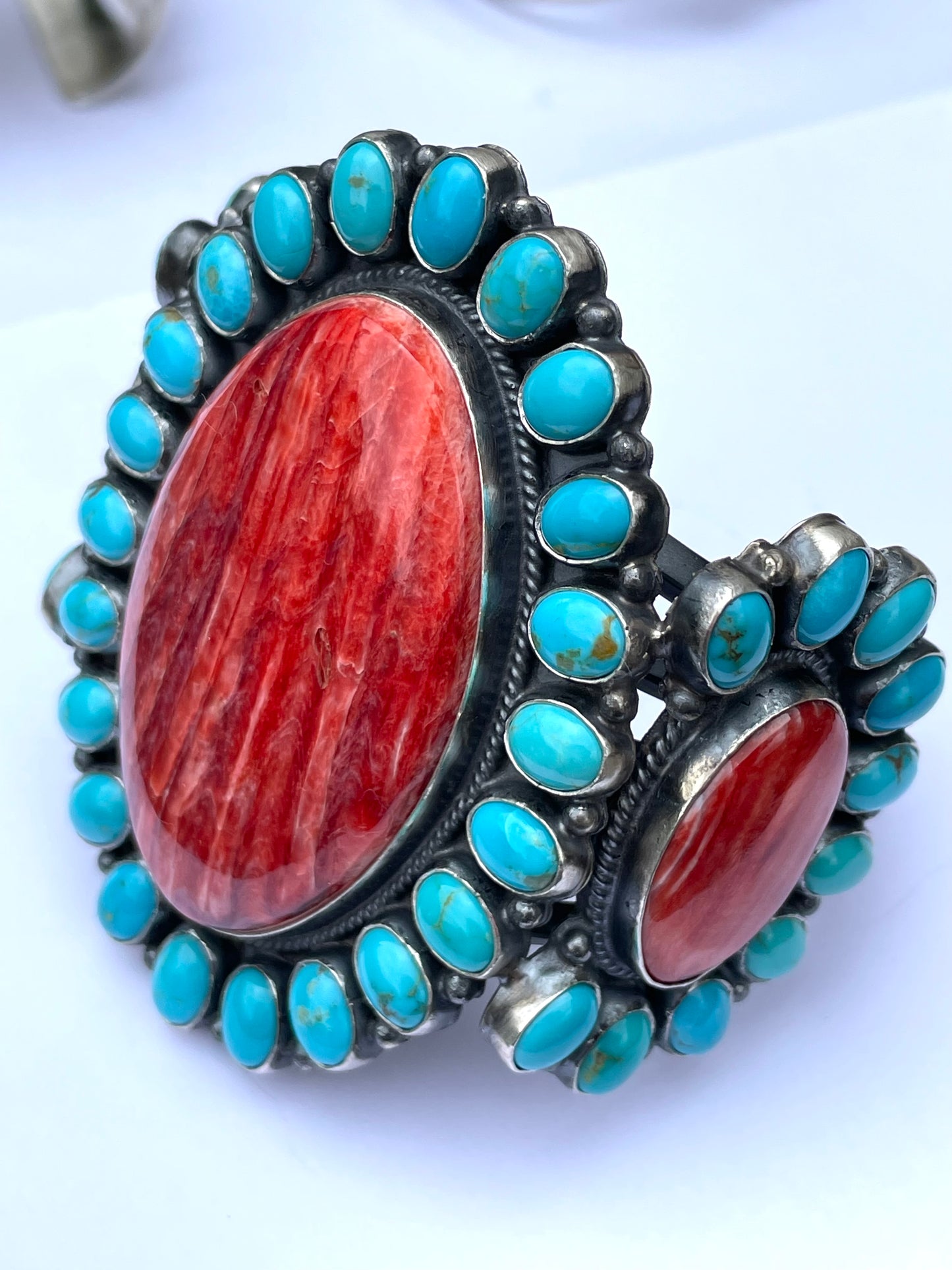 Amazing spiny and turquoise bracelet