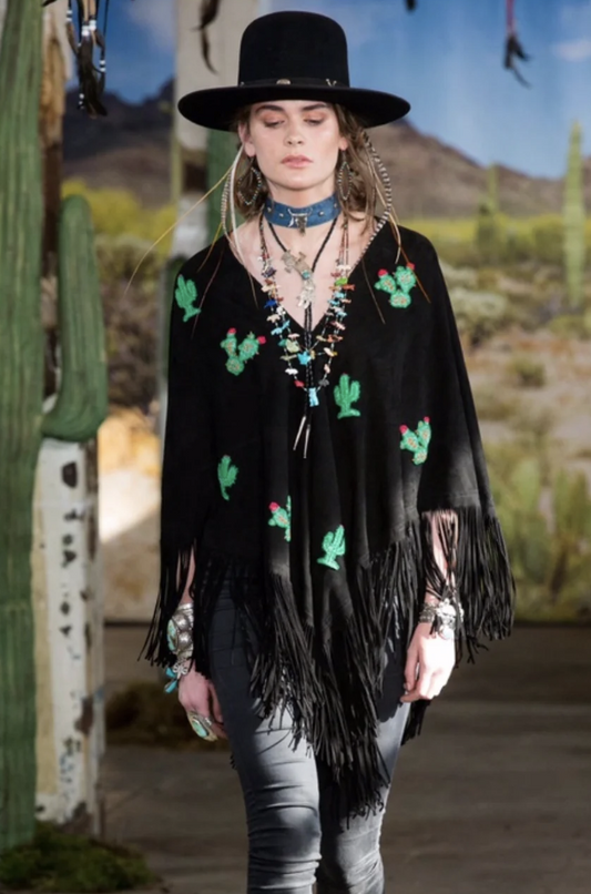 Just in Hand beaded cactus poncho