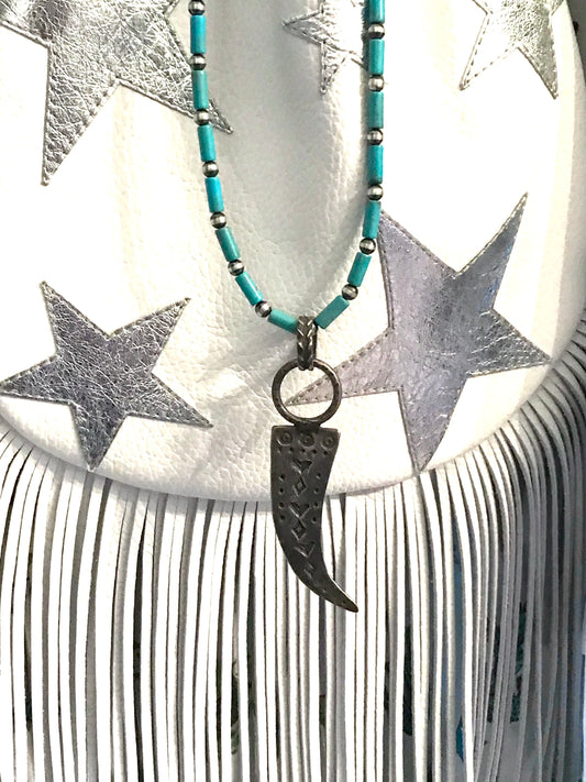 Sterling silver 3 inch good prospects pendent