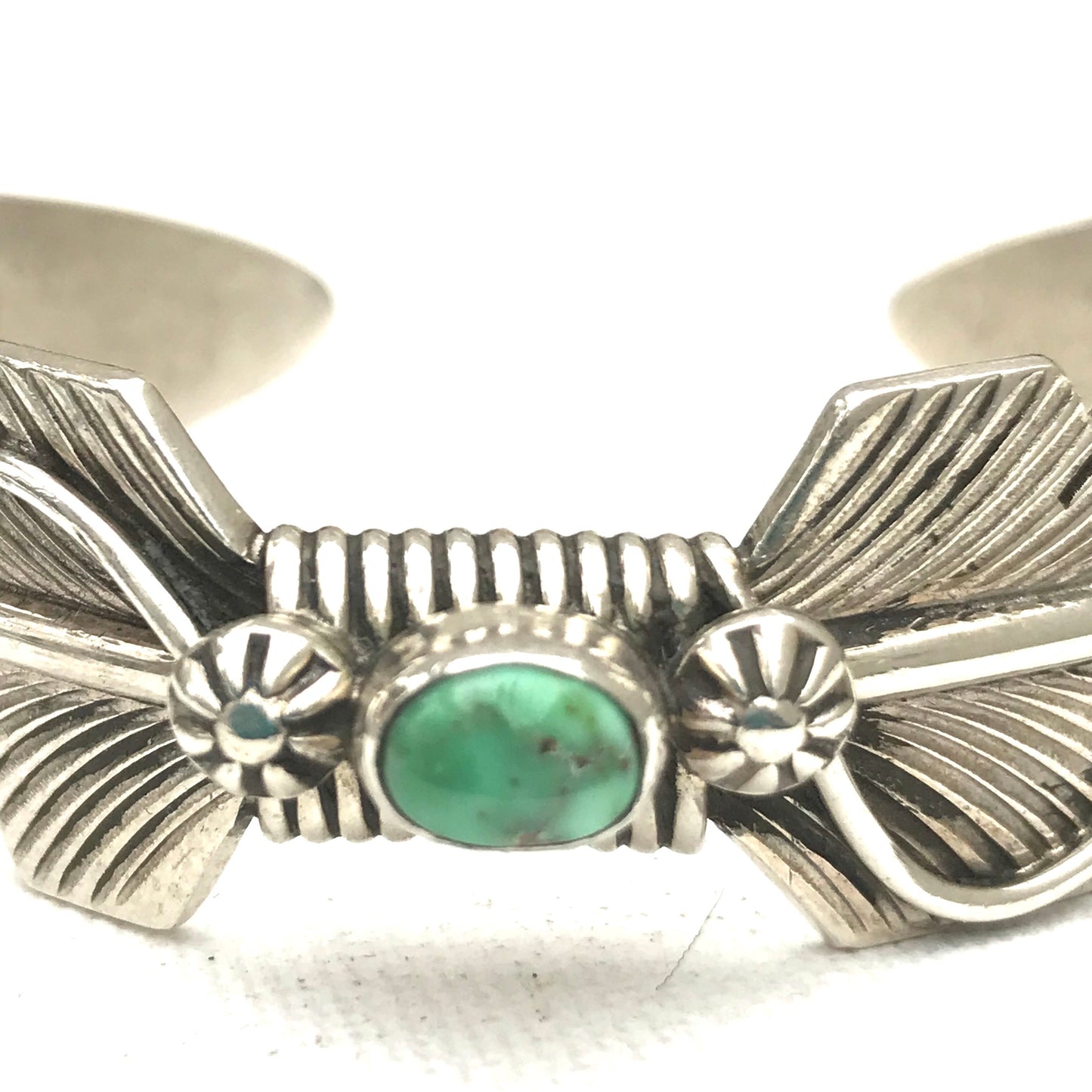 Feather bracelet sterling silver