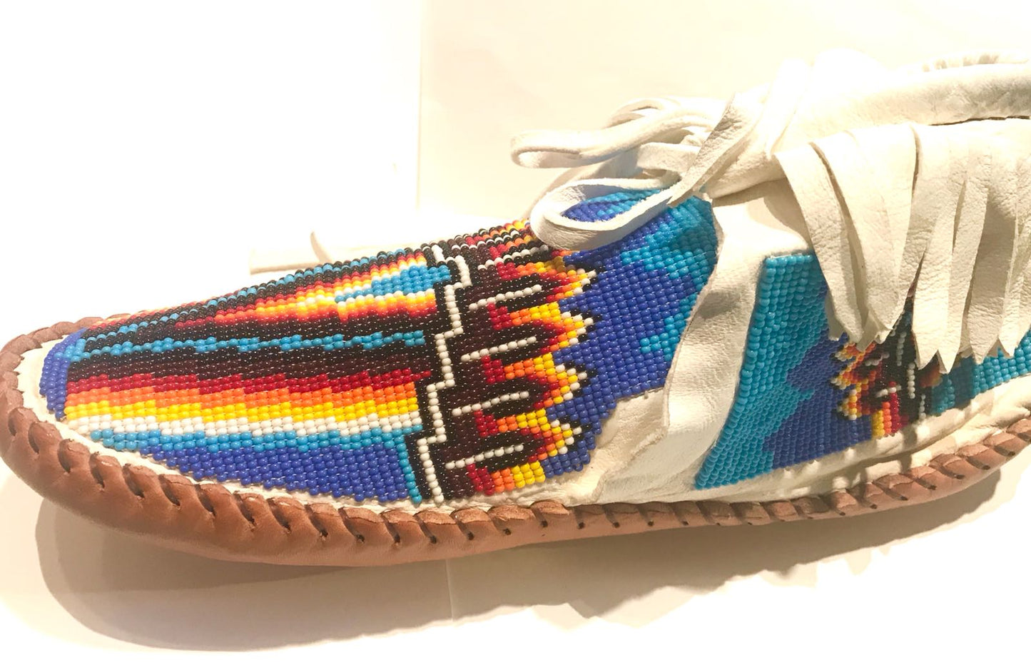 Dark blue fire Moccasins