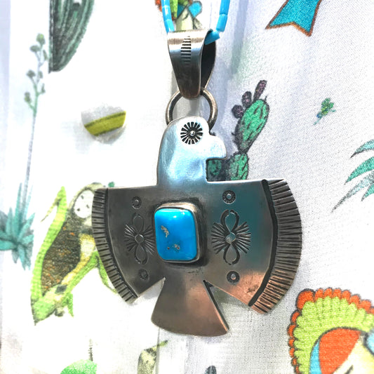 Navajo large eagle pendent
