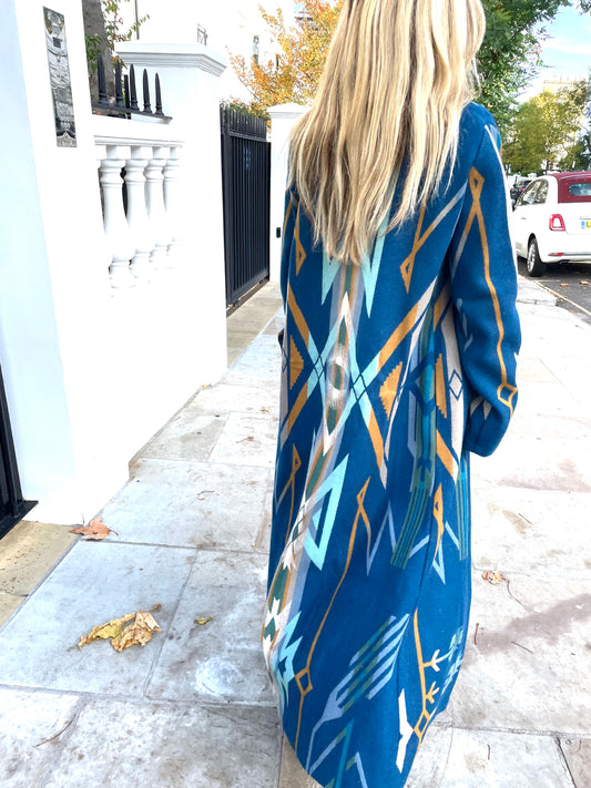 Jessie Western New night weave blanket coat