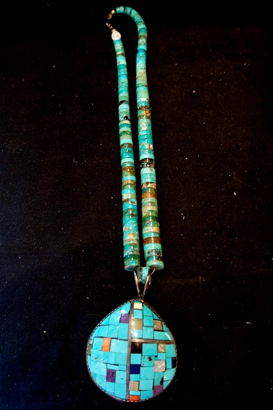 Santo Domingo Turquoise Pendant