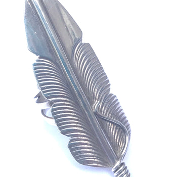 Feather sterling silver