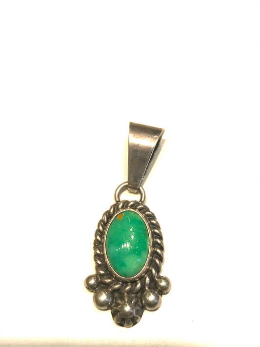 Mini rare emerald green pendent