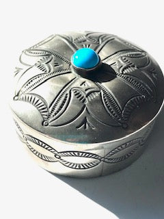 Sterling silver Navajo box