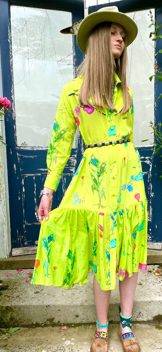 Jessie Western silk dress