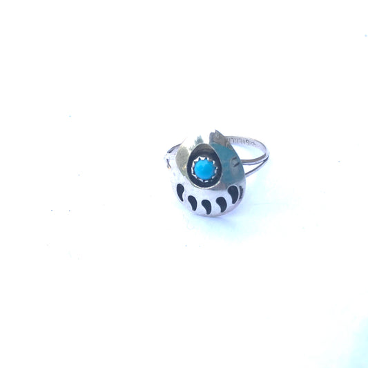 Bear claw show box ring Navajo