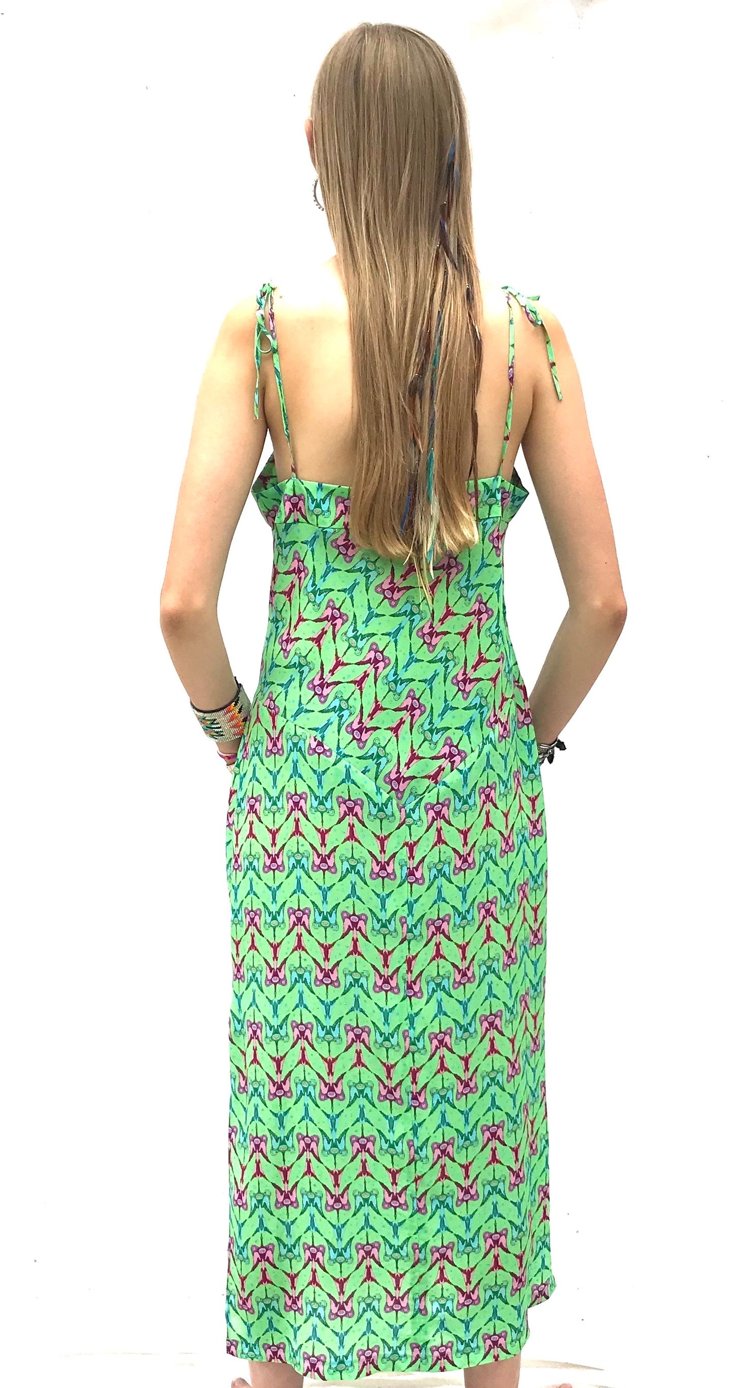 New Jessie Western season strap dress silk