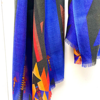New cashmere / silk scarf / wrap Jessie Western brand