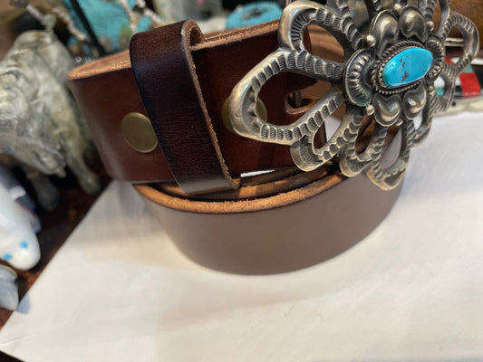 Sand cast belt buckle