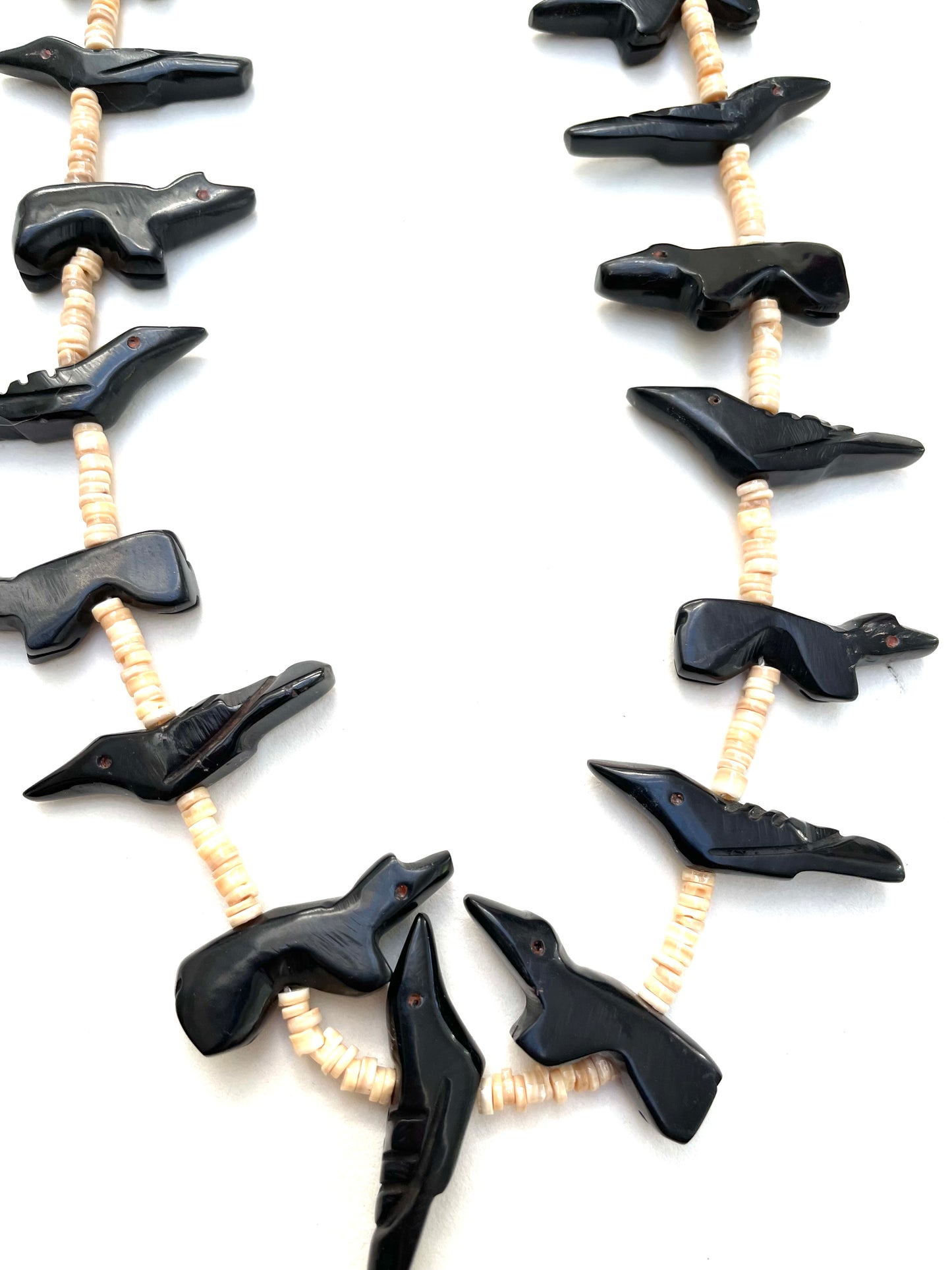 Jet Bear / bird power animal necklace