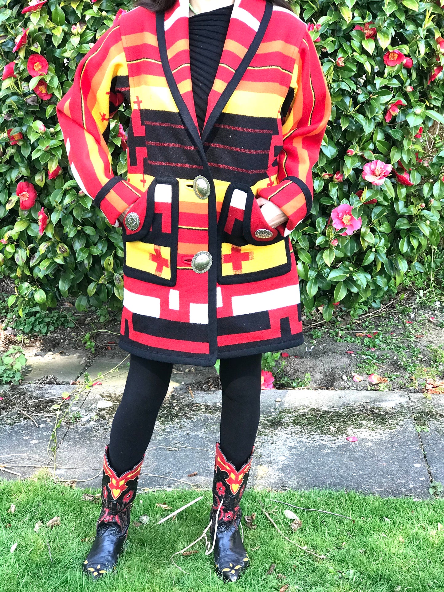 Jessie western oversize concho coat