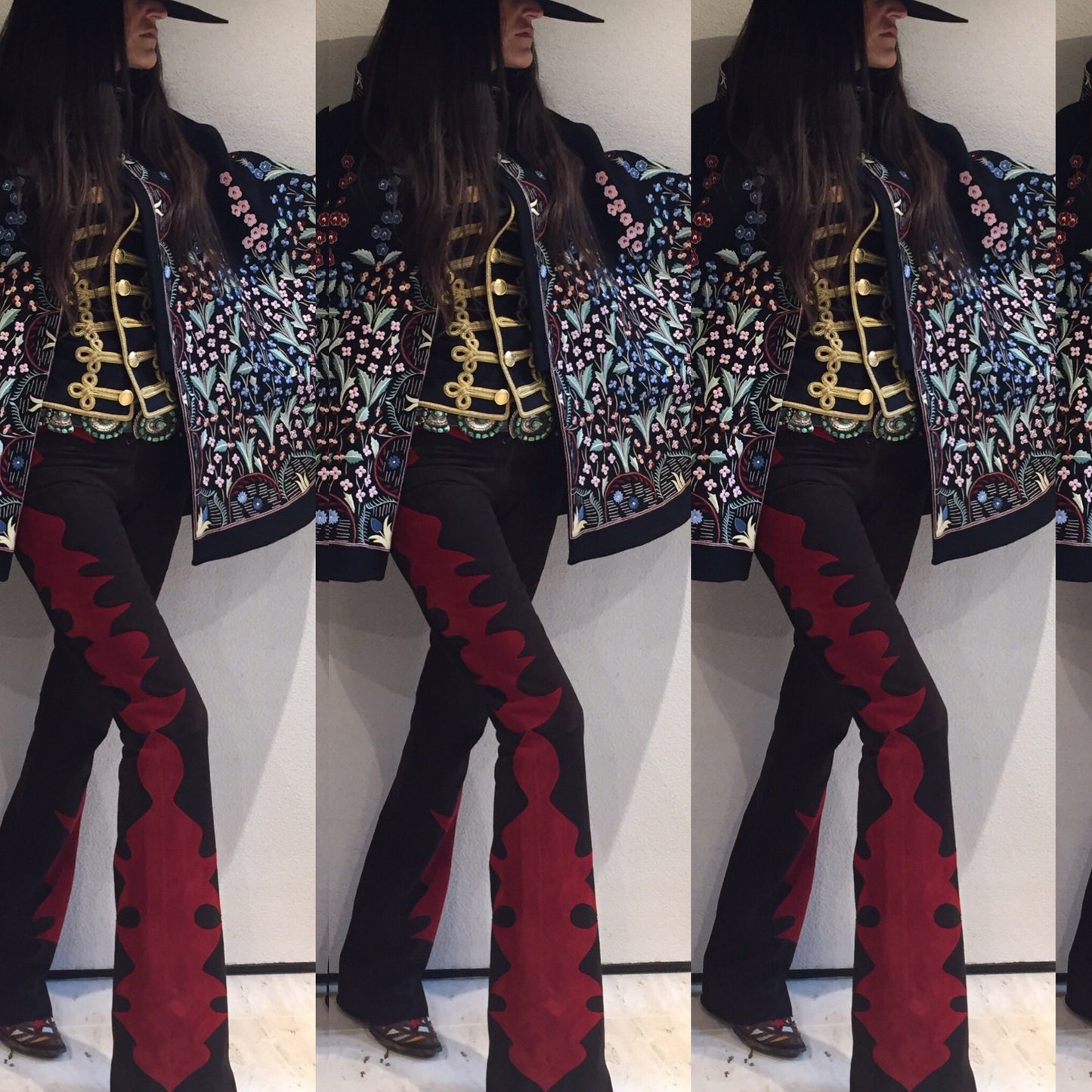 Suede trousers in brown suede -jessie western