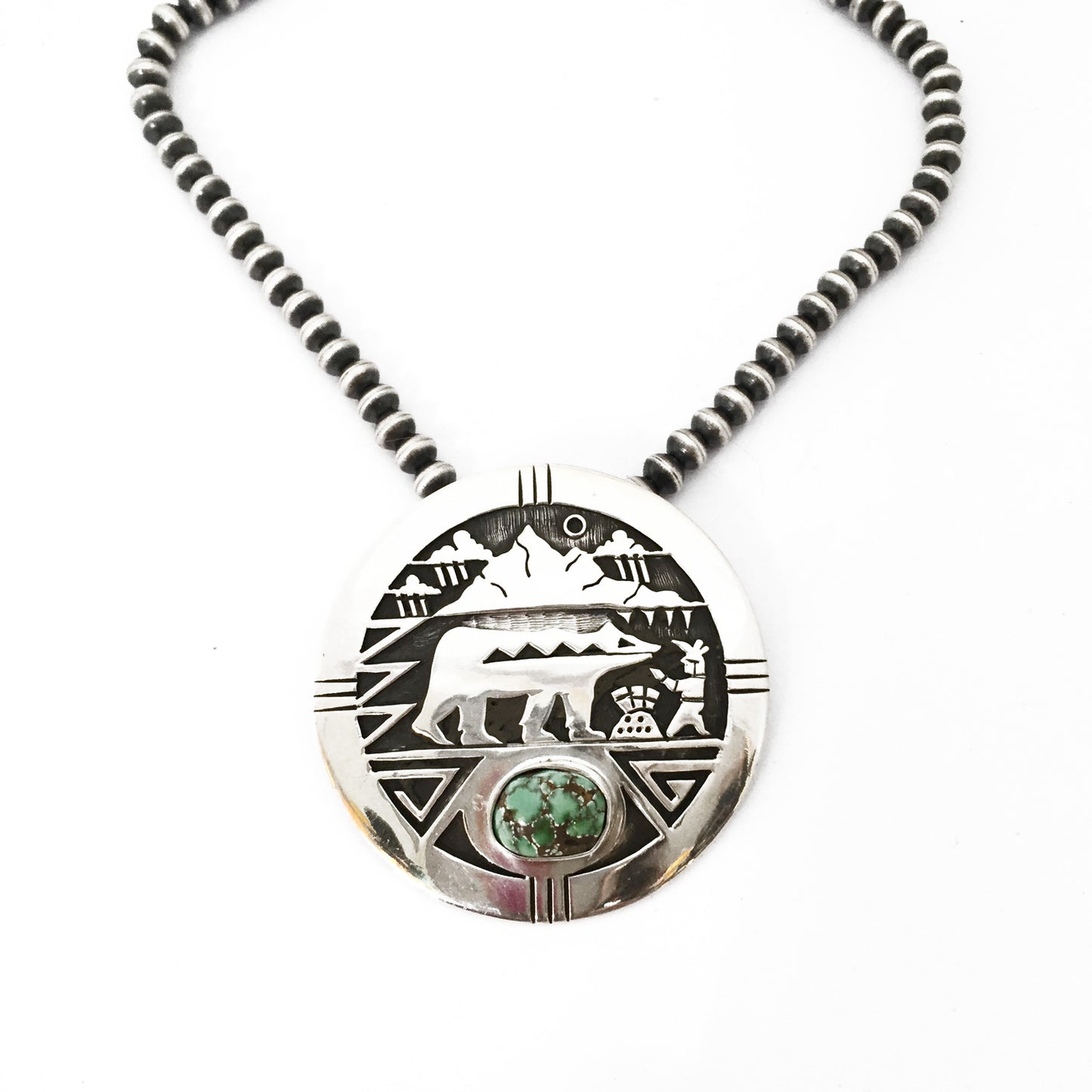 Navajo storyteller pendent