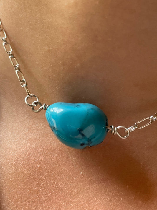 Nugget turquoise necklace