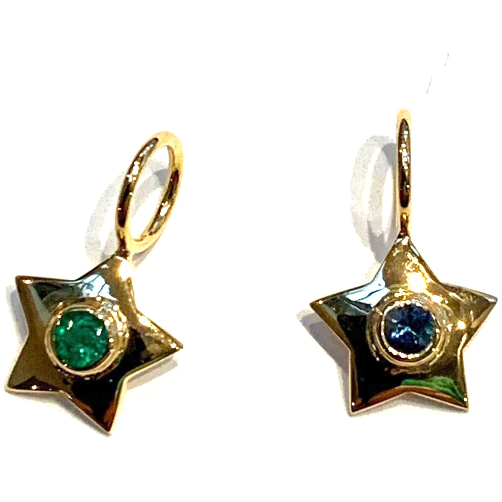 Jessie Western Mini solid 18!k gold stars