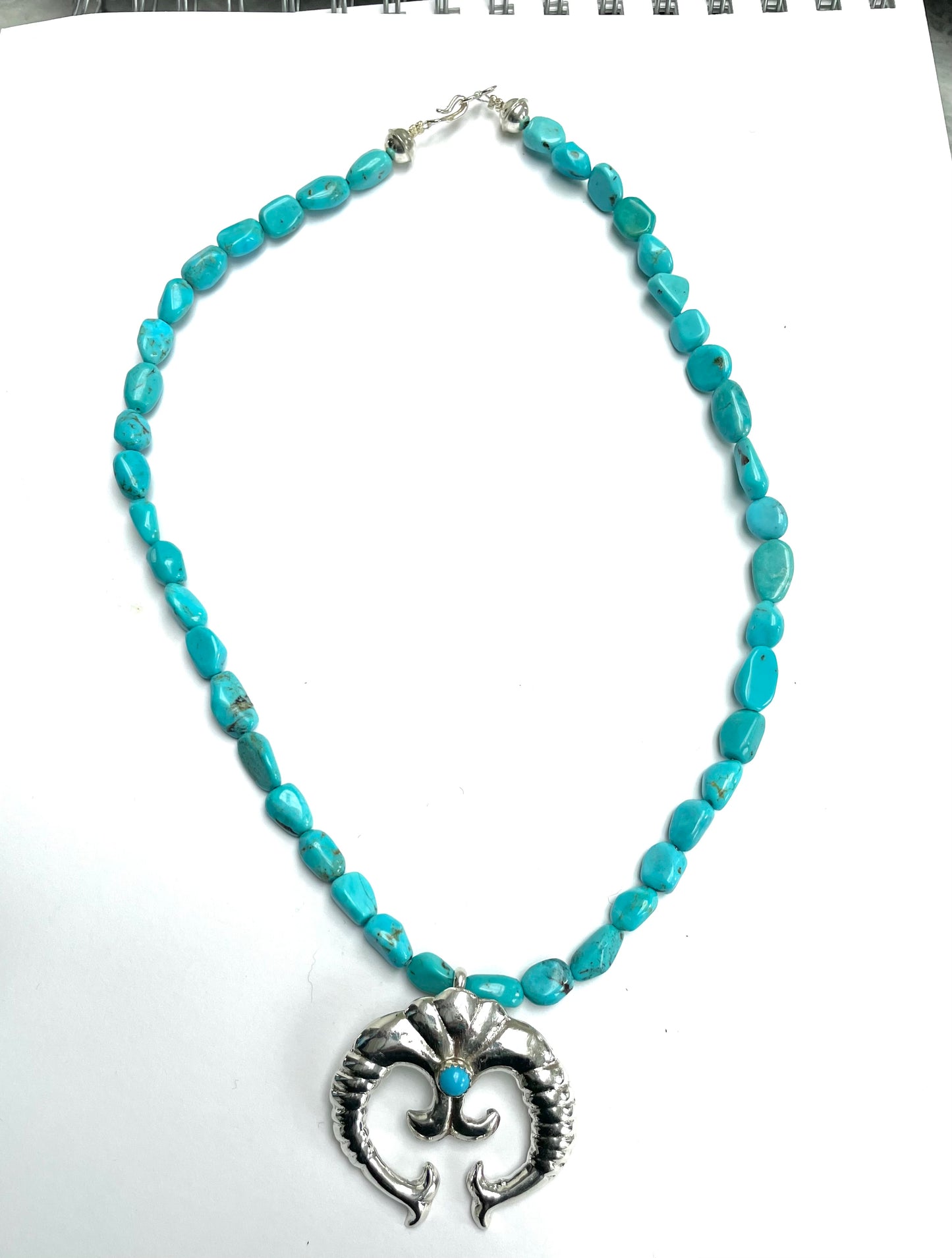 Turquoise naja necklace