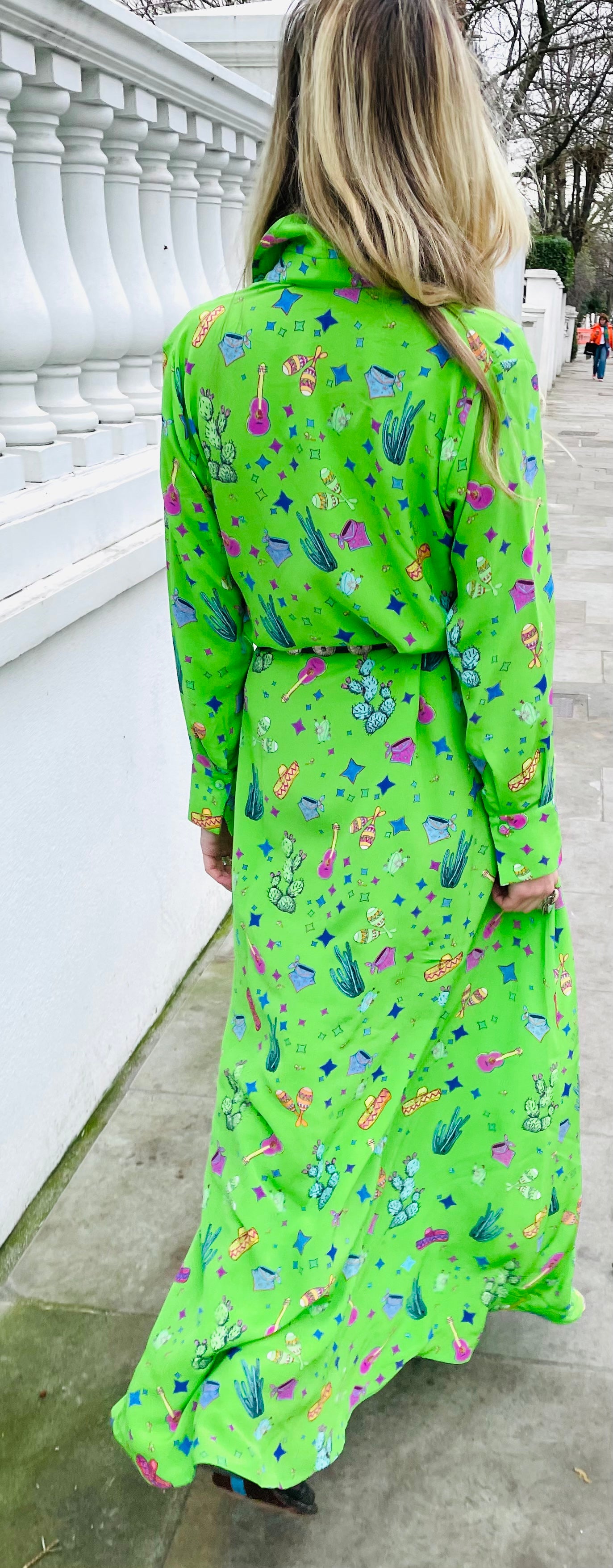 Jessie Western Silk dress size 10-12