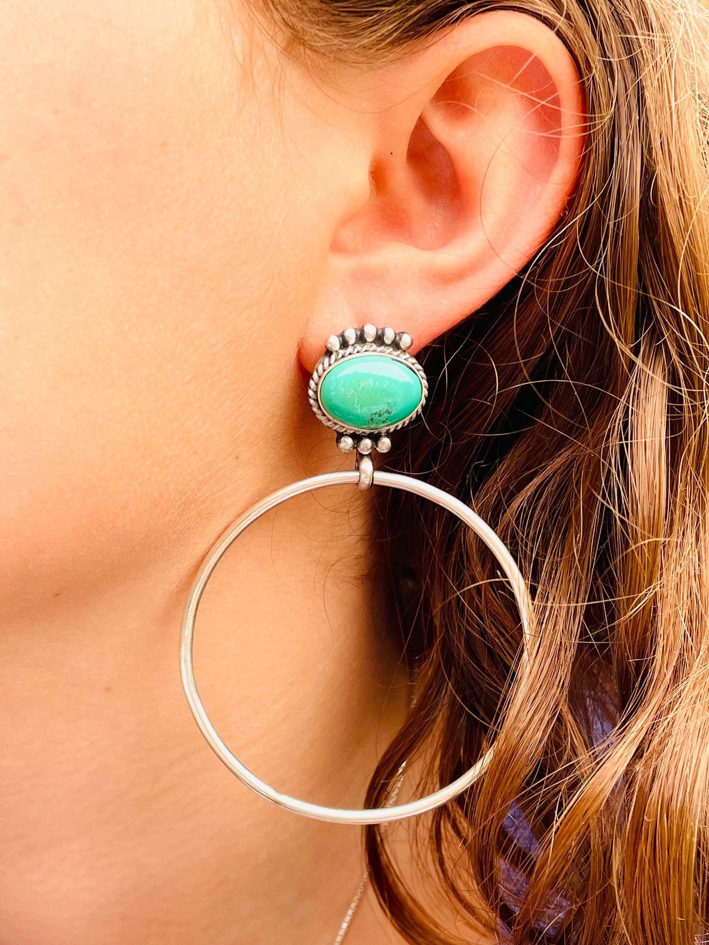 Navajo hoop earrings