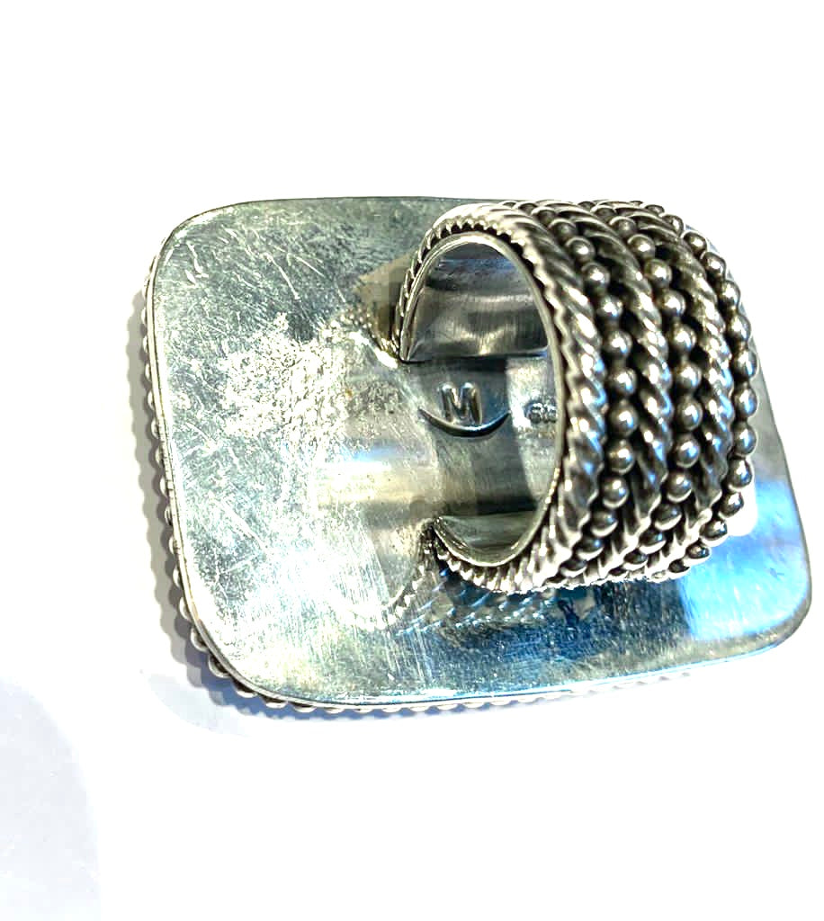 Large amazing Navajo turquoise ring