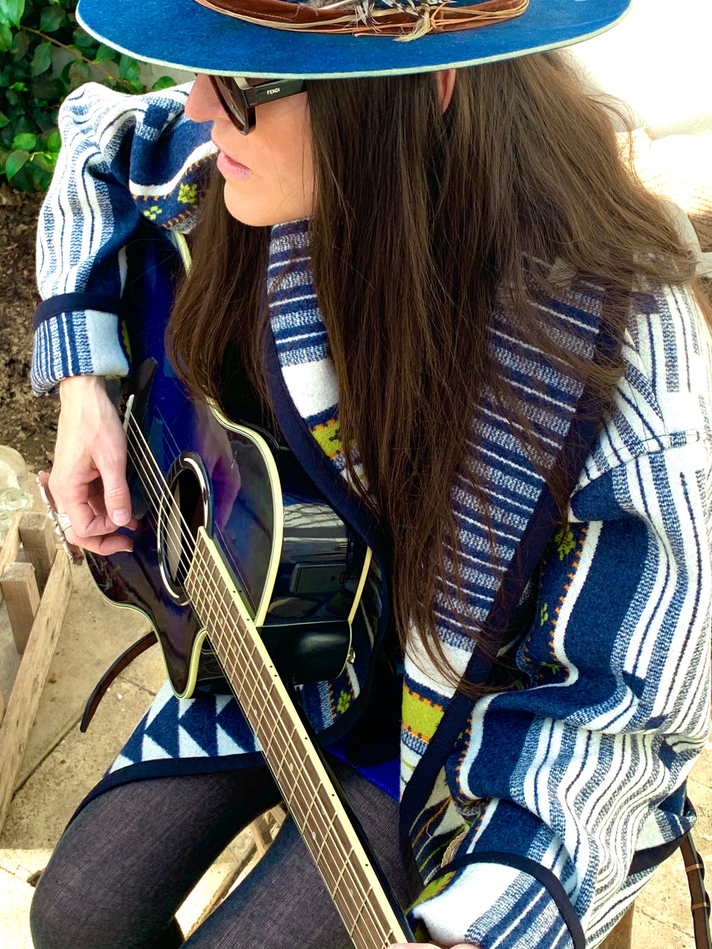 JESSIE WESTERN CONCHO POCKET COAT OVERSIZE