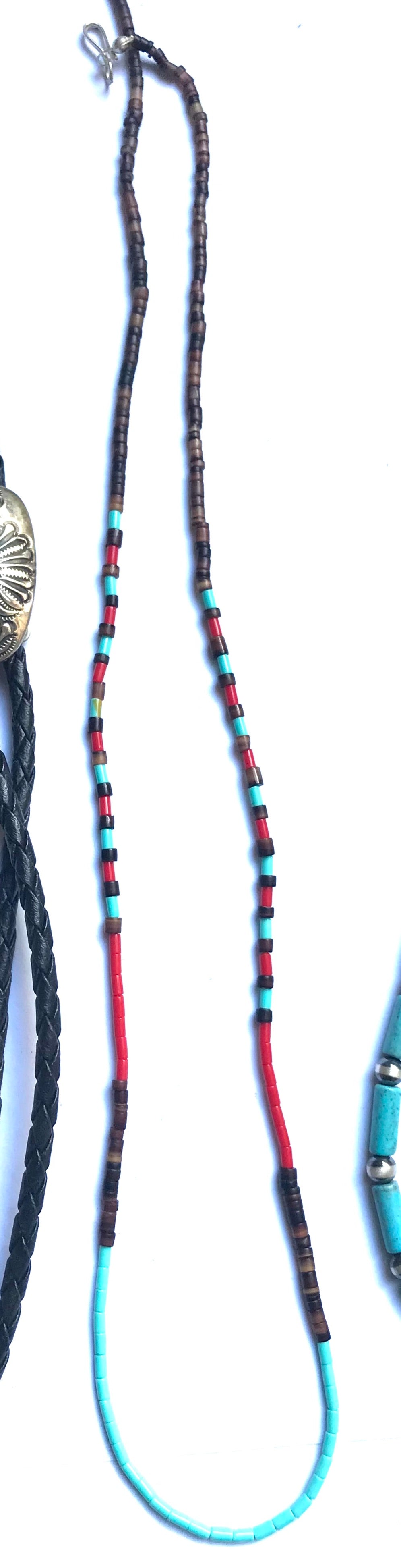 16 inch multi micro stone strand necklace