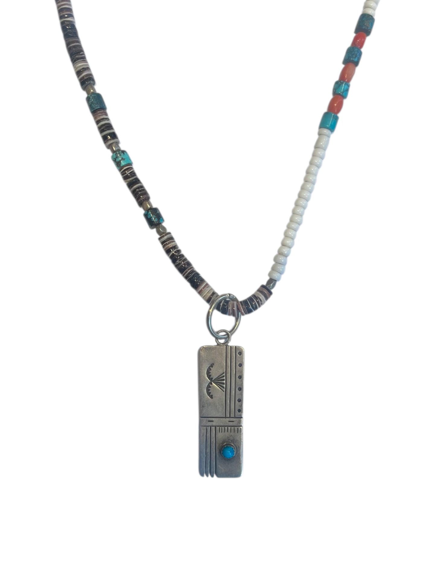 Vintage Navajo beads with pendant