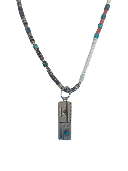 Vintage Navajo beads with pendant
