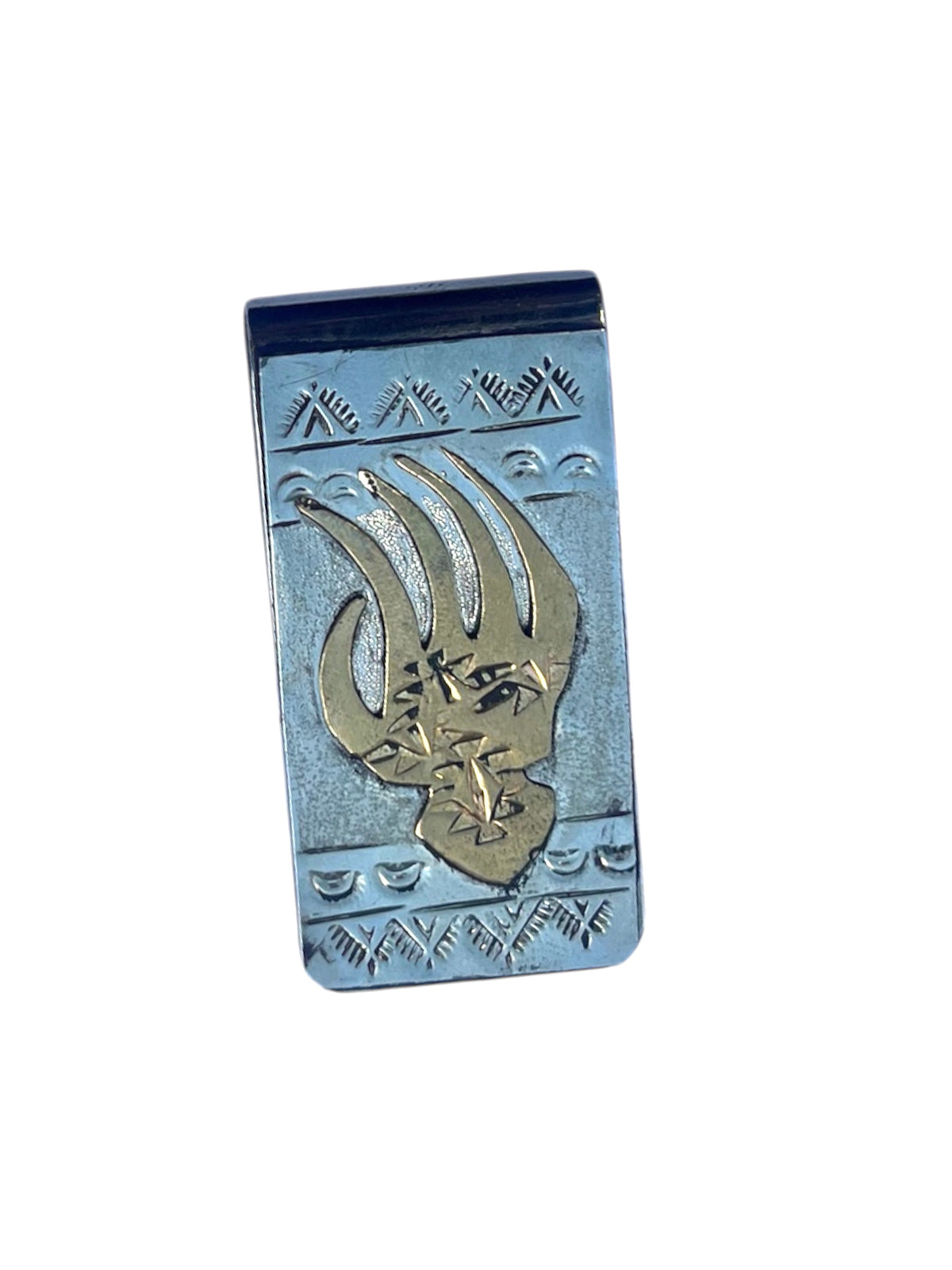 Navajo bear claw money clip