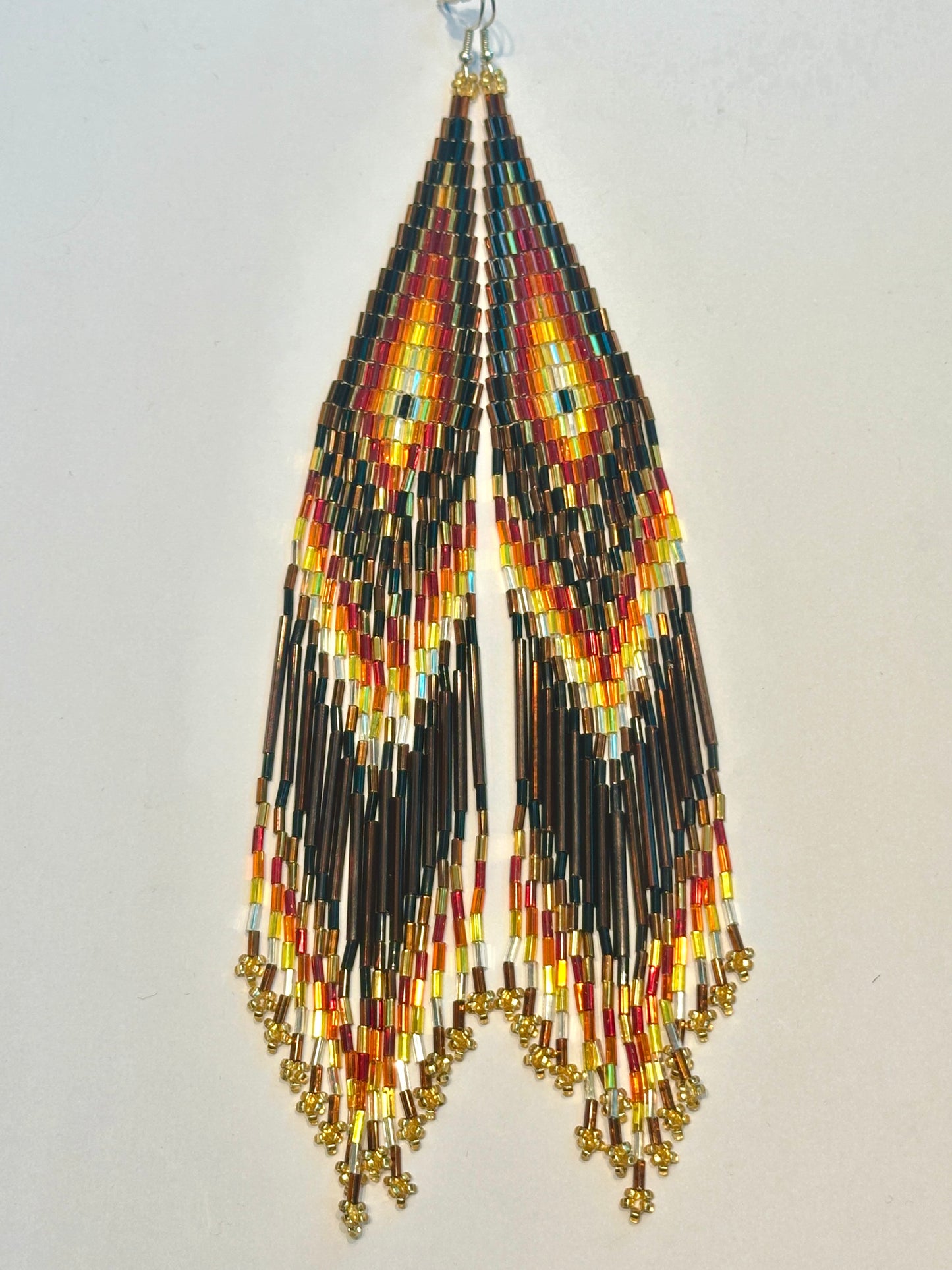 Long beaded earrings