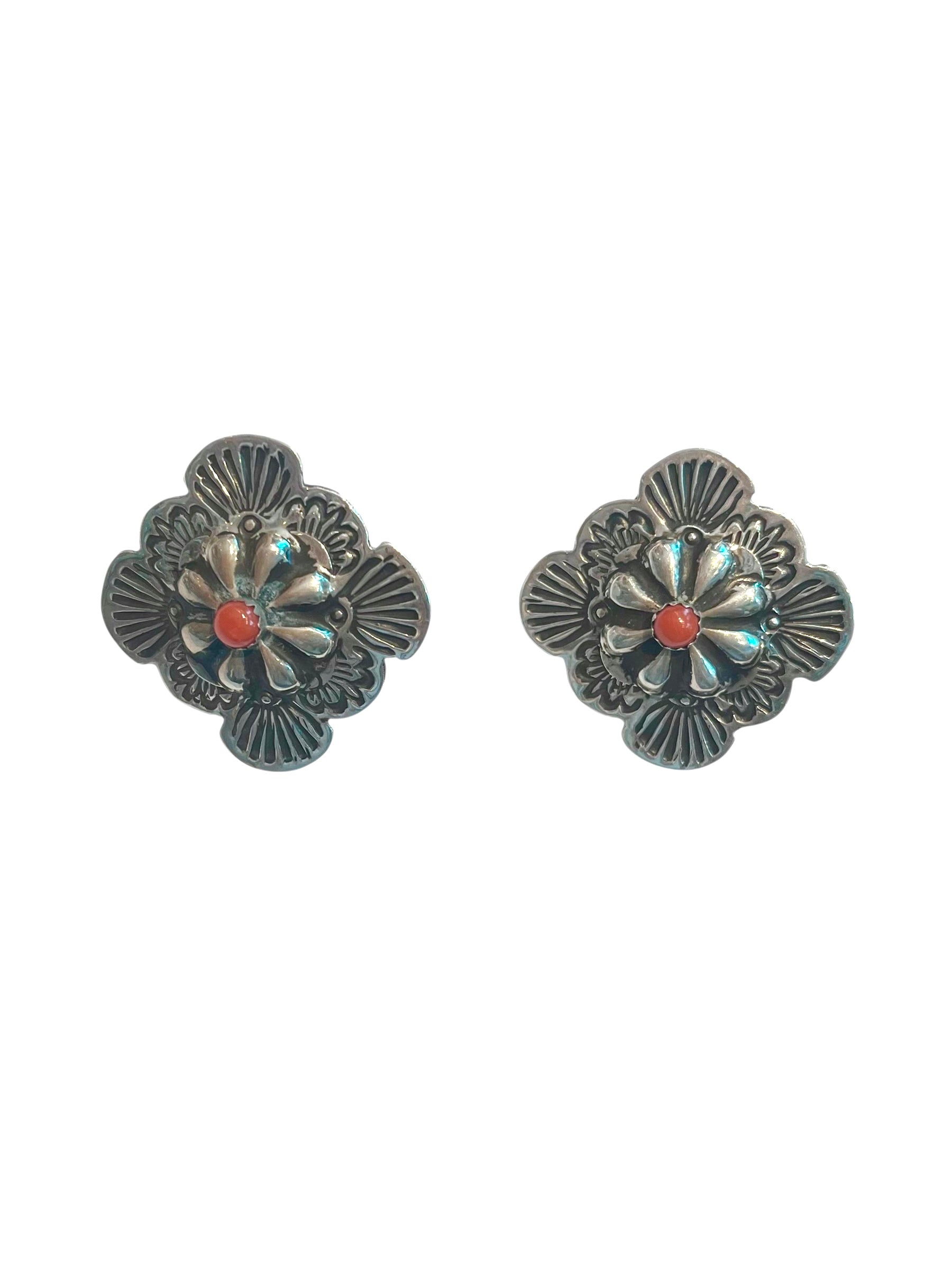 Navajo Coral earrings