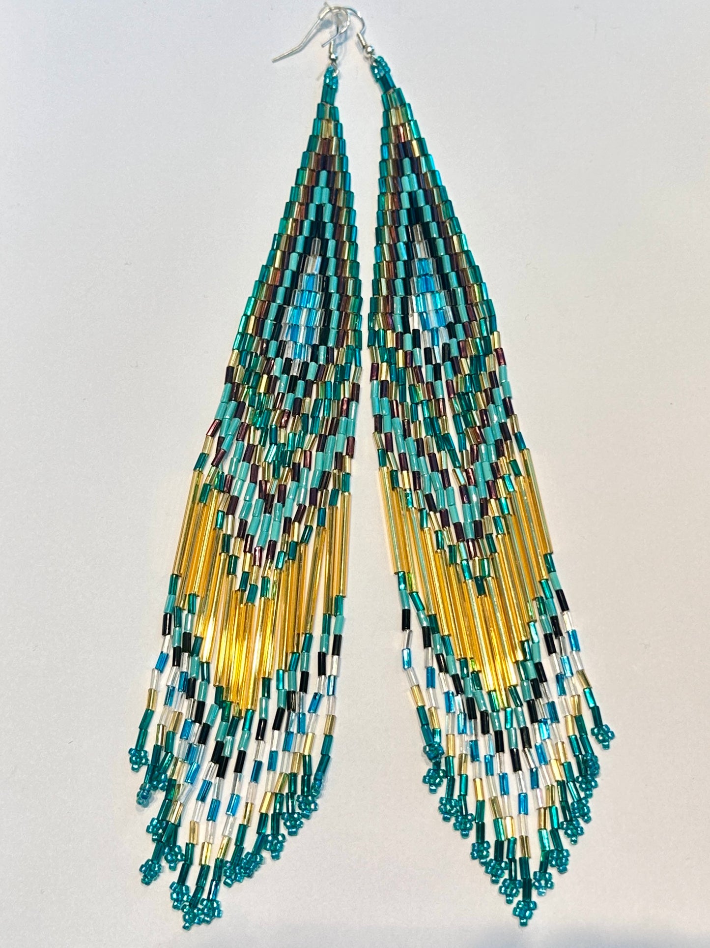 Long beaded earrings