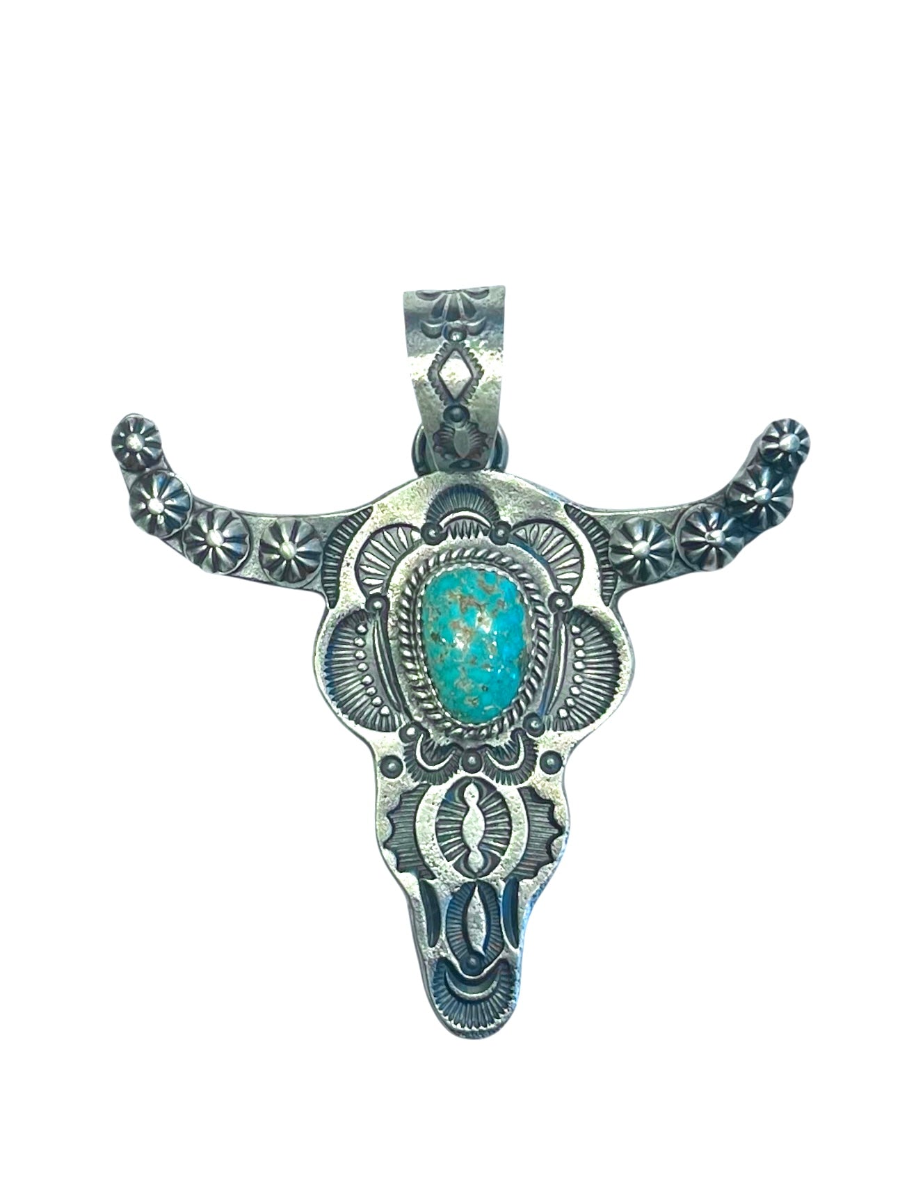 Navajo Buffalo Pendant