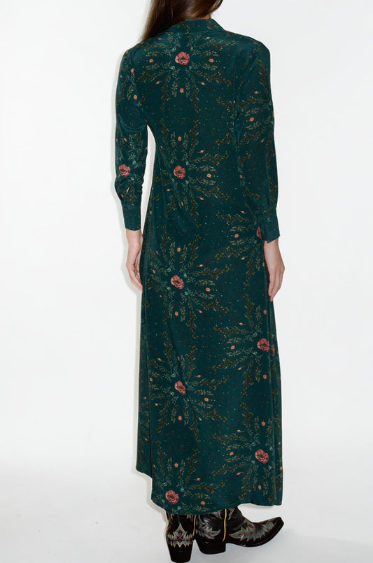 Shirt Dress - Dark Green Sage